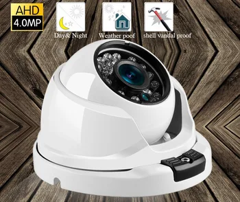 

HD AHD 4MP Camera Wide Angle Optional Metal Dome Vandal-proof CCTV Camera Surveillance Security 24 Array IR