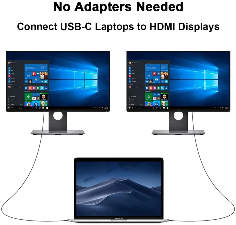 2026 Best USB C 3.1 to HDMI 4K Adapter Cables Type C to HDMI Cable for MacBook S