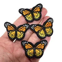 Buy 5Pcs Embroidery Butterfly Patches For Clothing Iron On Patch Appliques Stickers Fabric Accessories 3.0 x 4.4 cm Online - Image 4