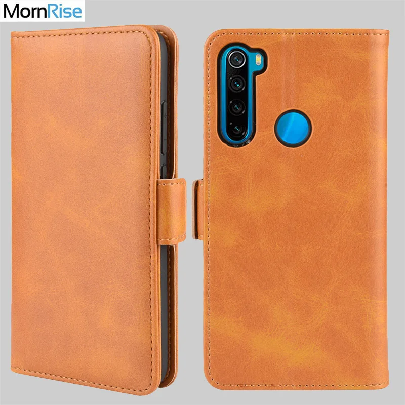 Кожаный чехол-книжка с магнитной застежкой для Xiaomi Redmi Note 8 / Pro чехол-бумажник