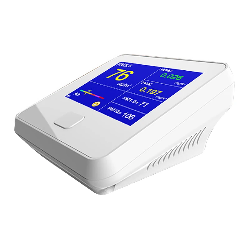

Multi-Function Air Detector Portable Gas Sensor Smart Calibration PM2.5 PM10 PM1.0 HCHO Air Quality Monitor Gas Analyzer