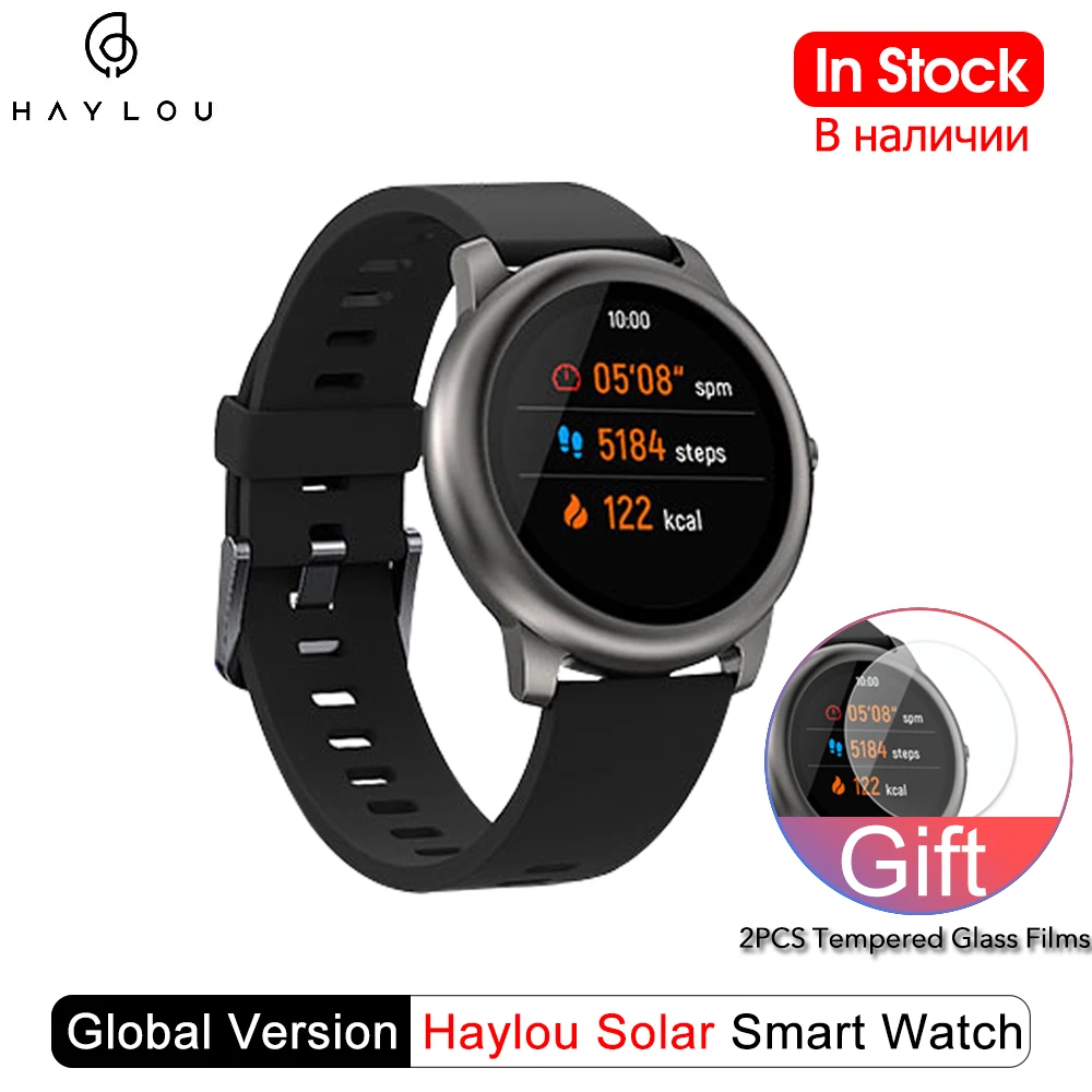 Haylou Solar Smart Watch IP68 Waterproof Smartwatch Women Men Watches For Android iOS Fitness Tracker Haylou LS05 From Xiaomi