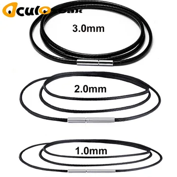 

1/1.5/2/3mm Necklace Cord Leather Cord Wax Rope Lace Chain With Rotary Buckle For DIY Necklace Bracelet Jewelry Finding 2019 New