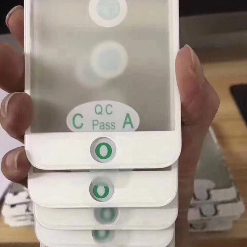 10 шт. OEM качество 3 в 1 для iPhone 5 5S 6 6S 7 8 Plus 11 12 XR Переднее стекло с рамкой + OCA сенсорный