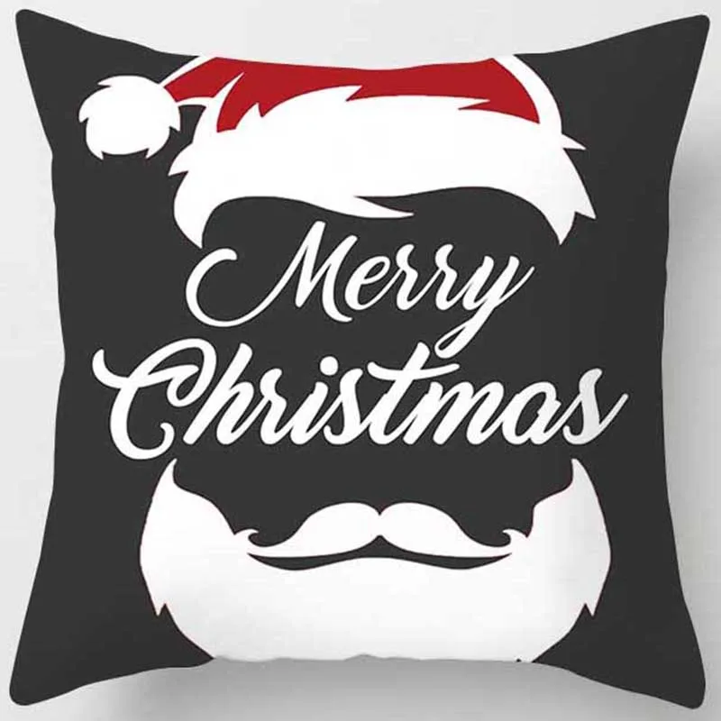 Горячая Распродажа, рождественские наволочки с Санта Клаусом для женщин и мужчин, квадратная наволочка, милые наволочки с рисунком, размер 45*45 см - Цвет: 17