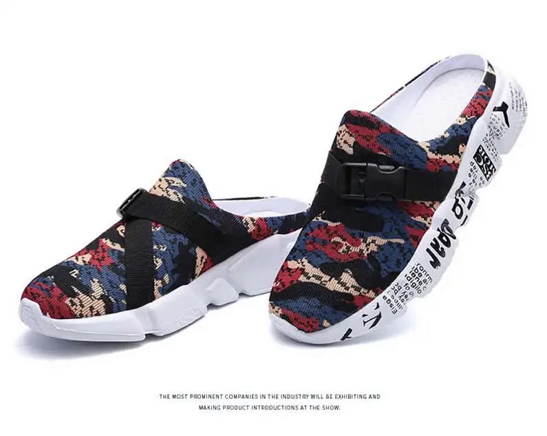 Comfort Men Shoes Casual Big Size Men's Home Slippers Fashion Mesh Soft Summer Sandals Crock Fishing Quick-drying Man Slipper B1