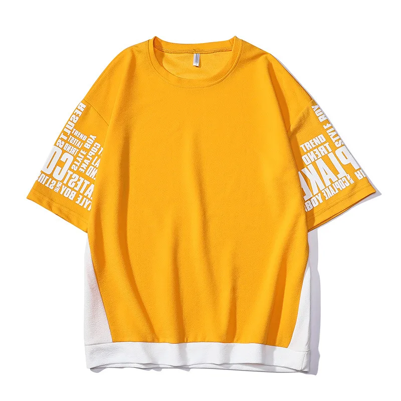 Short-sleeved T-shirt for Male Students with Loose T-shirt Short-sleeved T-shirt for Male Students with Loose T-shirt