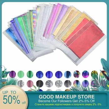 

48 Sheet of 35 cm * 4 cm Mix Color Transfer Foil Nail Art Sticker Decal For Polish Care Design DIY Star Universe Nail Art
