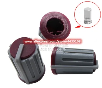 

50pcs plastic knob 12 * 18.5MM plastic potentiometer cap knob encoder cap Axle half D-type hole