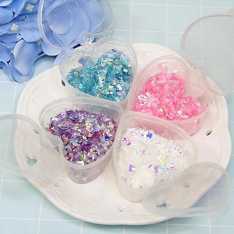

10pcs/set Storage Box Container Case Organizer with Lid for Slime Mud Light Clay 45ml Slime Foam Ball DIY Printing Craft