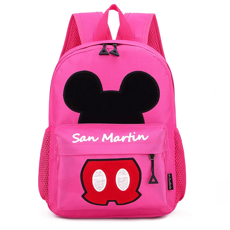Disney Fashion Cartoon Students Large Capacity Backpack Schoolbags For Girls Mickey Mouse Cute Bags Boys Oxford Travel Handbags