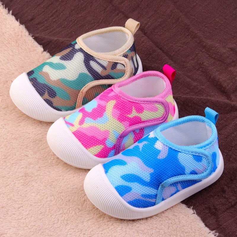 

Xiao liu Treasure 2019 New Style Spring And Summer Mesh Breathable Baby Anti-slip Soft Bottom Toddler Shoes Porous Velcro BABY'S