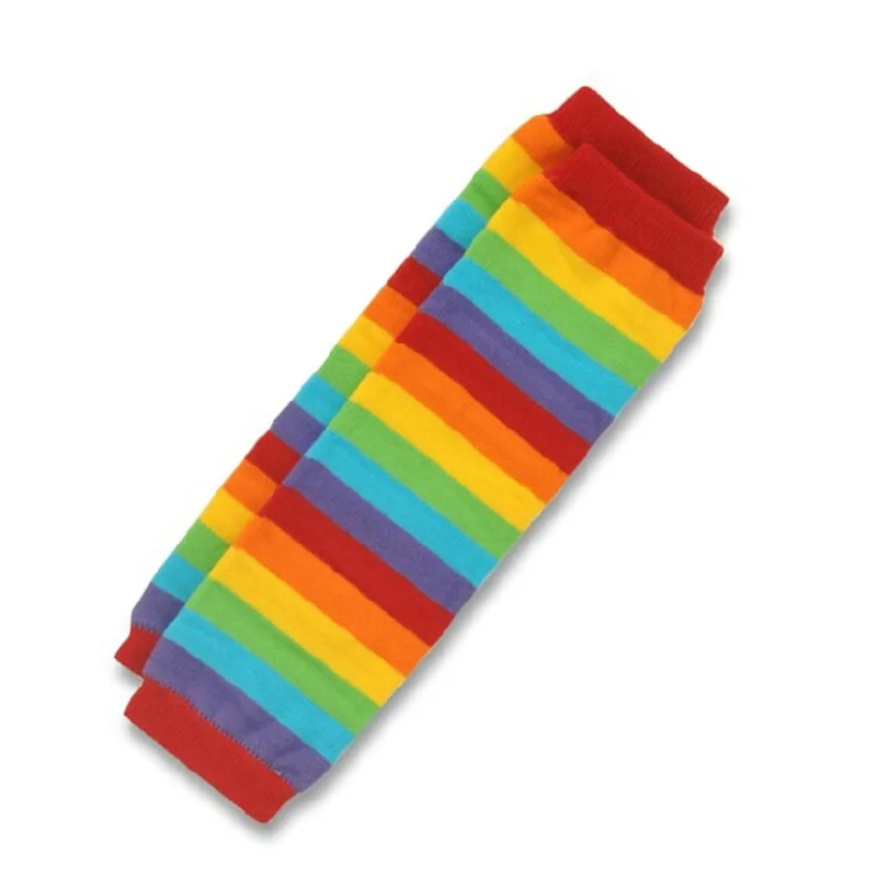 Rainbow elbow Baby Crawling Knee Pad Kids Sock Leg Warmer Protector girl legging boy Striped toddlers gaiters beenwarmers Infant 1