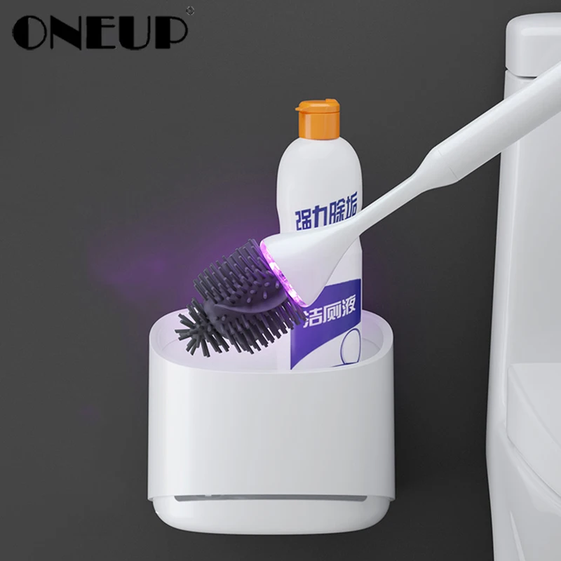 Щетка ONEUP для туалета с УФ стерилизацией резиновый держатель головки щетка