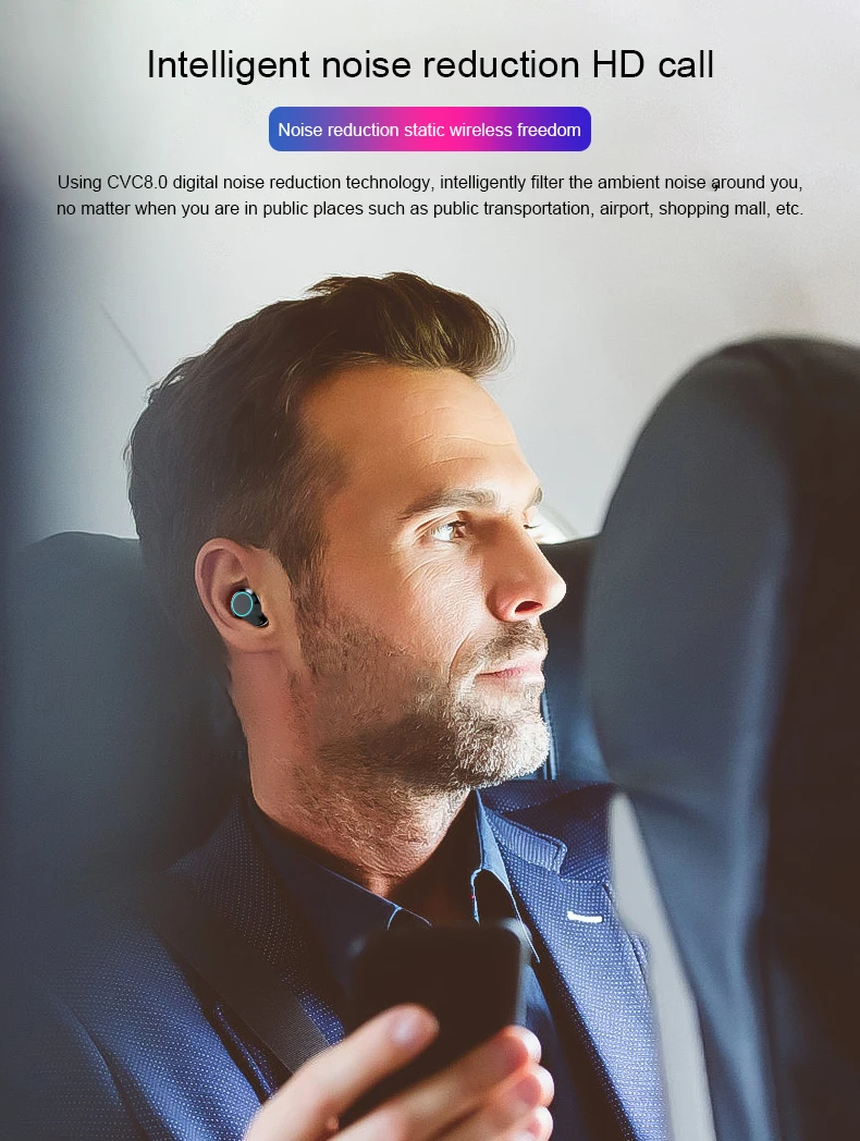 G02 TWS Bluetooth V5.0 IPX7 водонепроницаемые наушники 9D стерео наушники беспроводные наушники 3300 мАч светодиодный держатель для мобильного телефона
