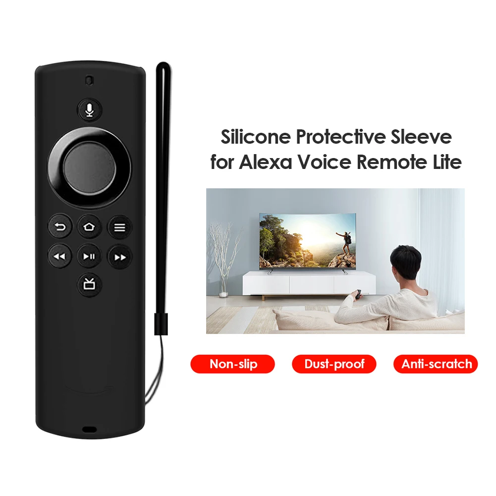 Remote Control Silicone Cover Shell TV Sleeve Wireless Switch Protective Case for Amazon Alexa Voice Remote Lite/Fire TV Stick C - ANKUX Tech Co., Ltd