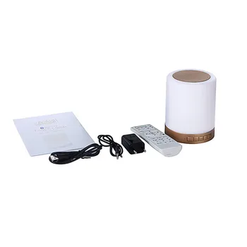 

2019 newest fashion high quality Touch LED Bluetooth Speaker with Remote Control, Portable Wireless Bluetooth Dropshipping