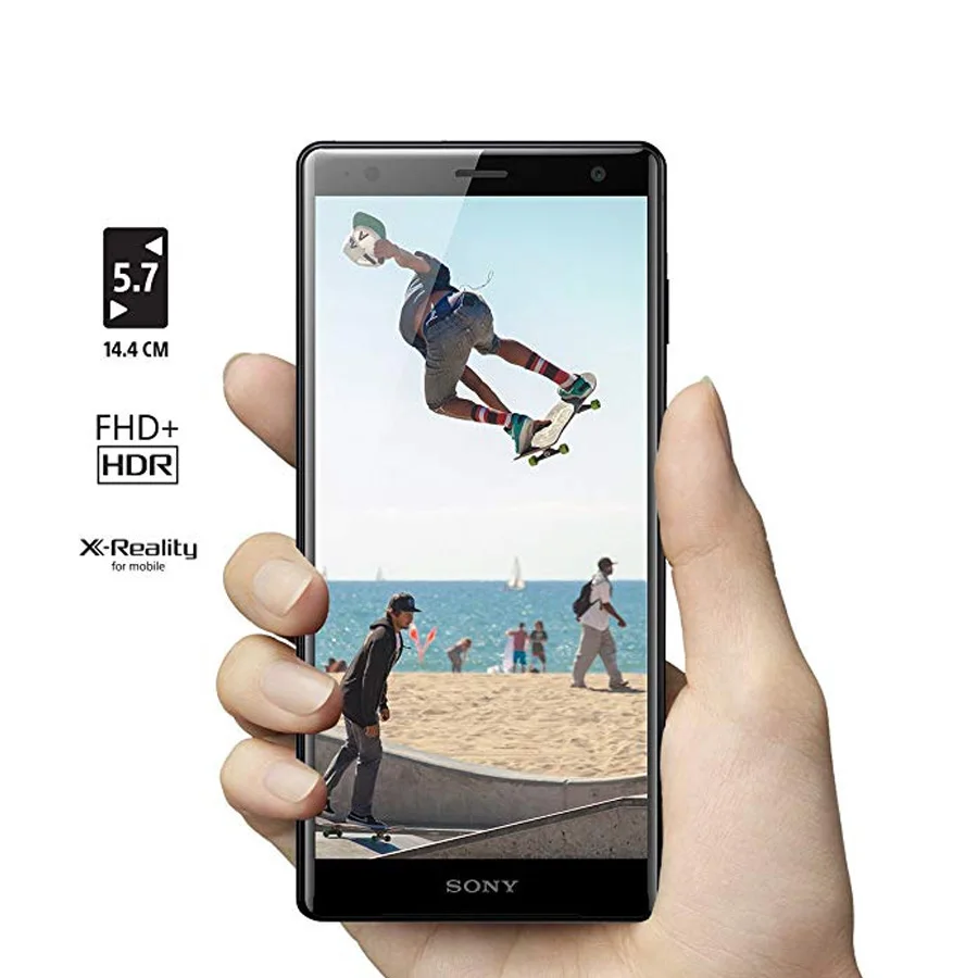 5,7 дюймовый мобильный телефон sony Xperia XZ2 H8266, 4 ГБ, 64 ГБ, две sim-карты, восьмиядерный смартфон Snapdragon 845, 4G, Android, NFC