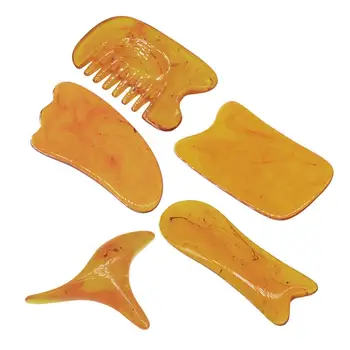 

5pcs Scraping Plates Resin Beeswax Scraping Boards Tool Facial Care Lift Tools