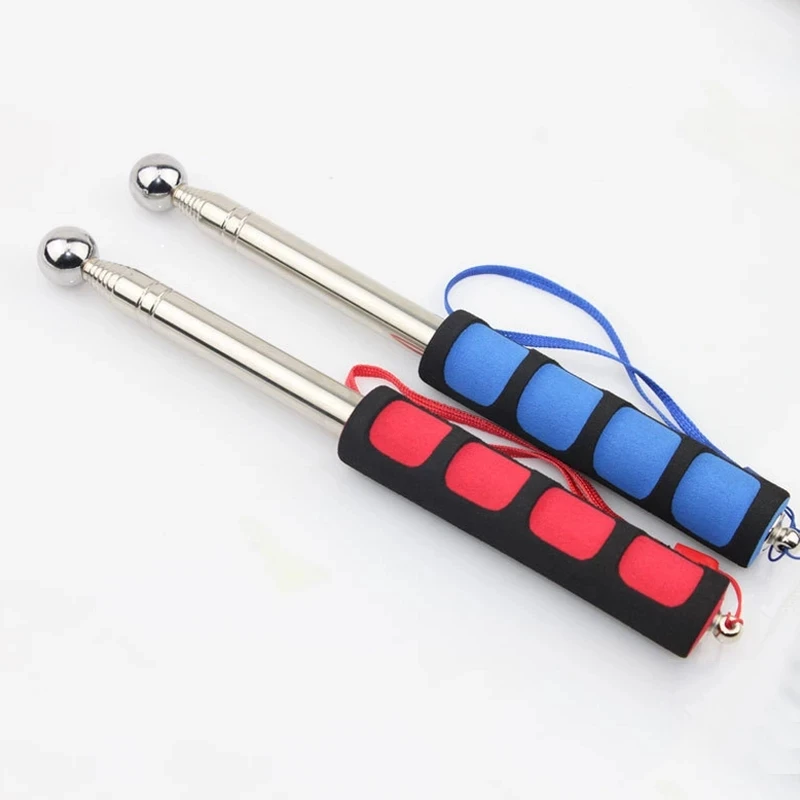 Empty Drum Hammer 98cm/130cm Multifunction Tool Inspection Hammer Retractable Tile Bell Hammer EDC Self Defense Personal Safety