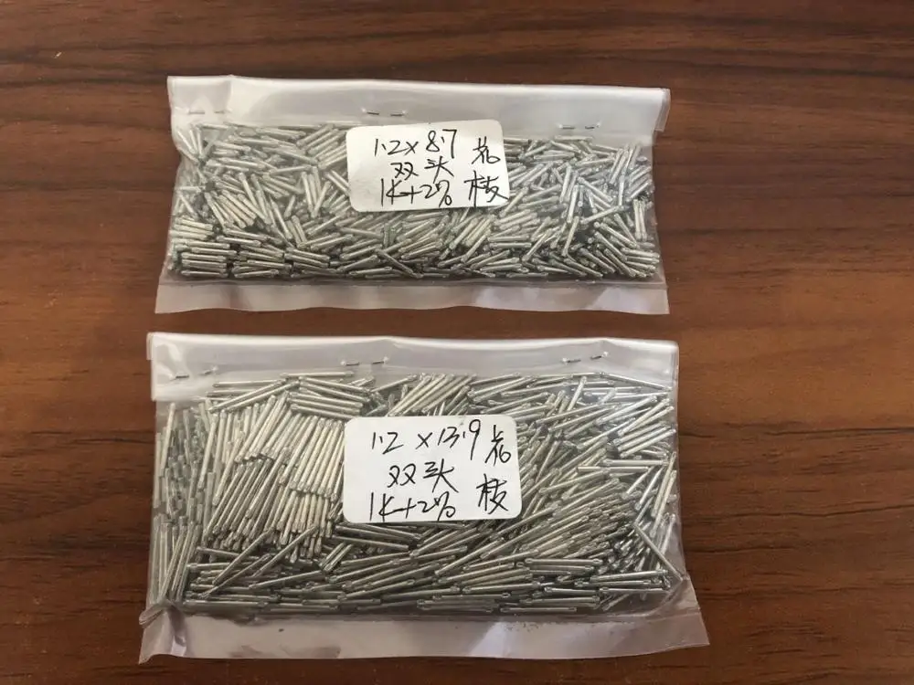Assortment of 1000pcs 1.5mm Thick Stainless Steel Double Knurled Pins Replacement for Rx Bracelet afbeelding
