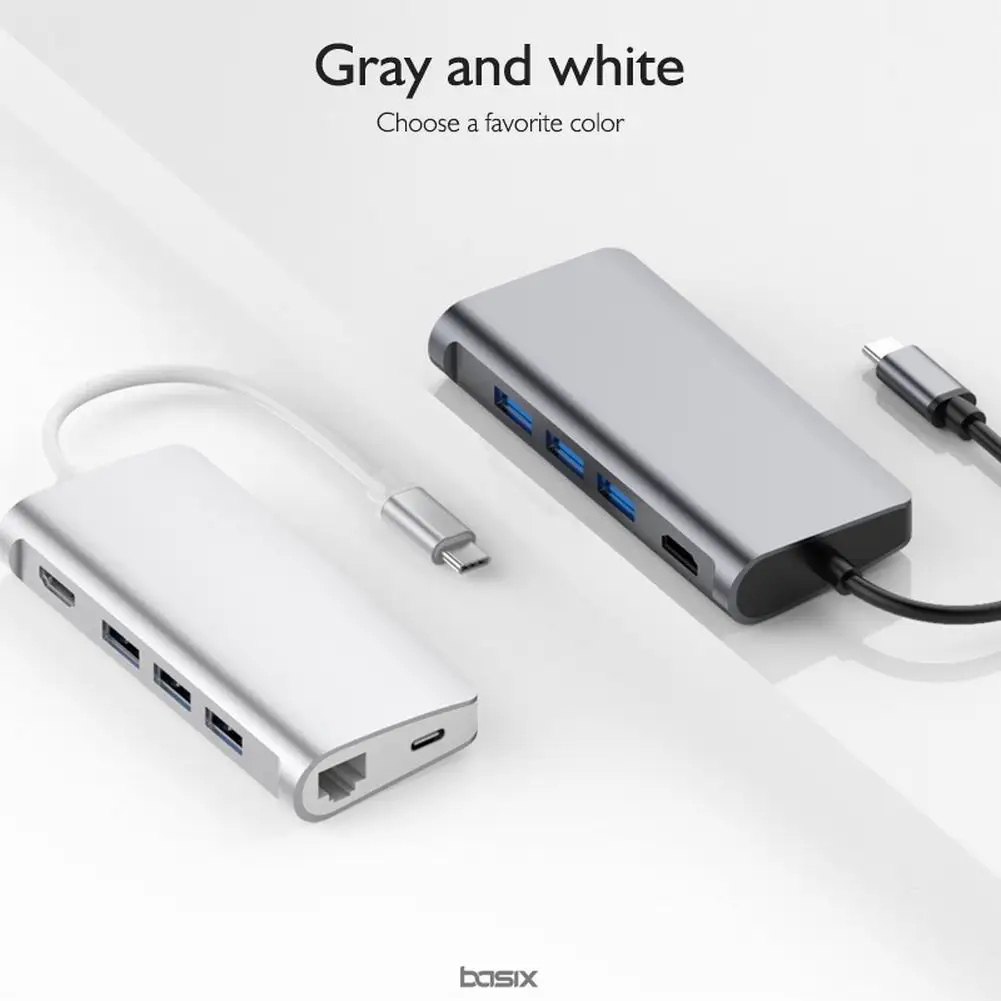 Концентратор USB 3 0 C для MacBook Pro HDML внешний концентратор RJ45 Type питания SD TF адаптер