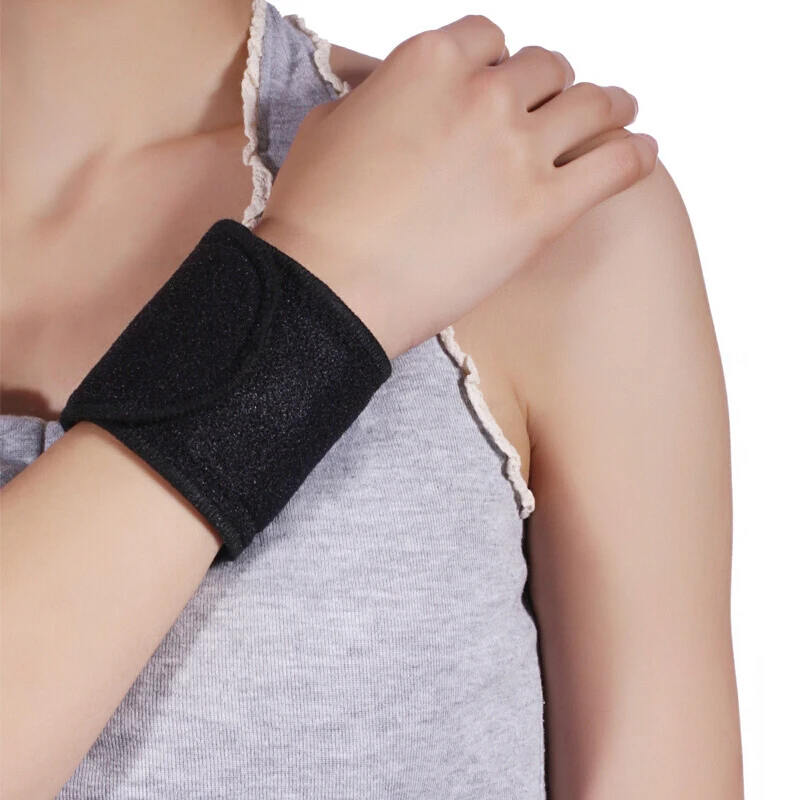 Tourmaline Self-Heating Wrist Band Far Infrared Magnetic Heating Pad Health CareArthritis Joint Pain Relief and Injury Recovery