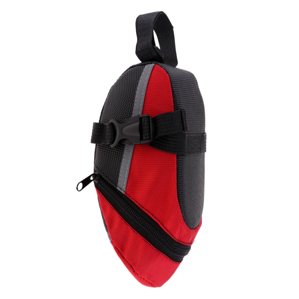 Cycling Saddle Bag,Bike Tail Rear Pouch, Outdoor Cycling Mountain Bike Seat Saddle Bag, Bicycle Back Strap-On Seat Storage Bag