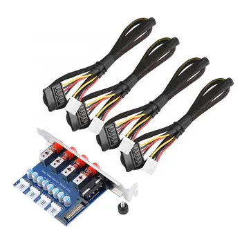 

PC Desktop 15Pin SATA HDD Hard 4 Channels Drive Power Switch Controller Selector with IDE and SATA 15P two input interfaces