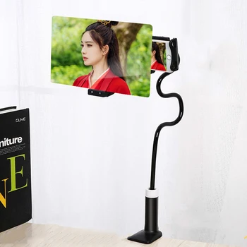 

8inch/12inch HD Video Amplifier Flexible Lazy Stand Cell Phone Screen Magnifier Black/White Universal 2020 New