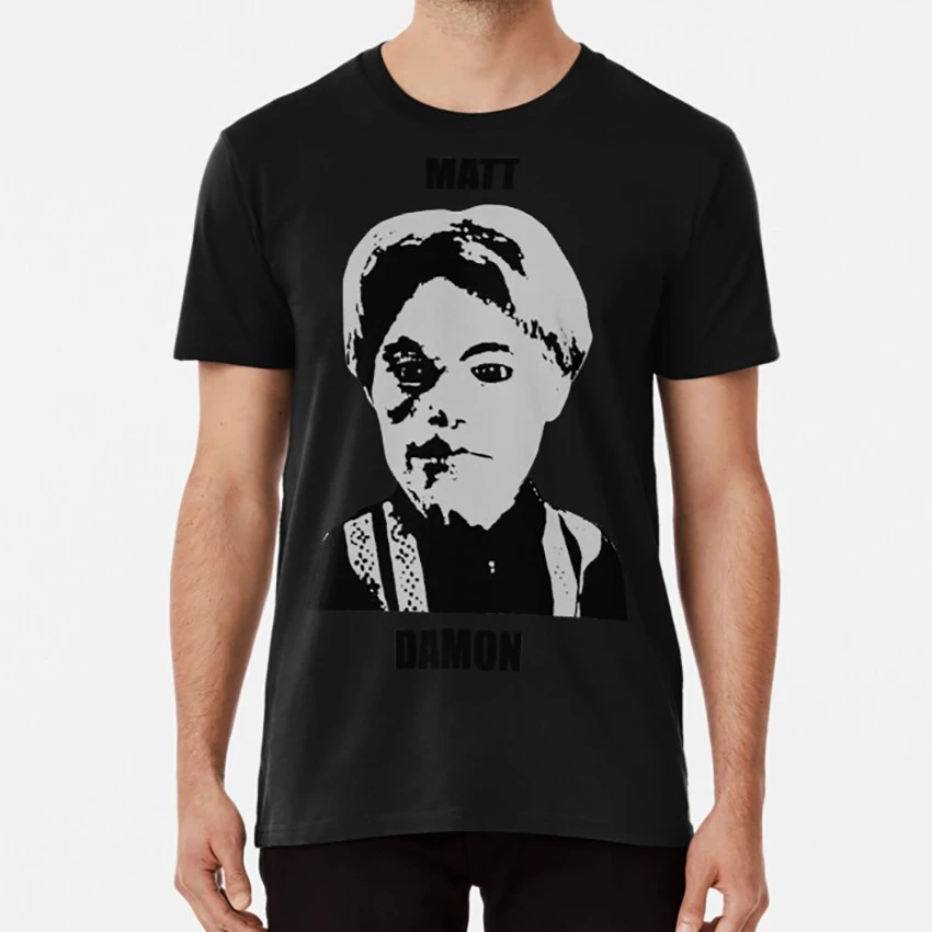 マットデイモンtシャツマットデイモン俳優映画チームアメリカ人形おかしいフィルムコメディ T Shirts Aliexpress