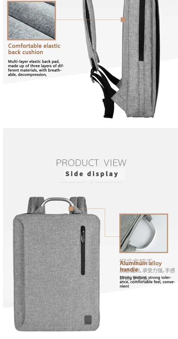 CAI, супер тонкий рюкзак для ноутбука, школьный, офисный, простая сумка для мужчин, для путешествий, осенний стиль, сумки для книг, водонепроницаемые, на молнии, с металлической ручкой