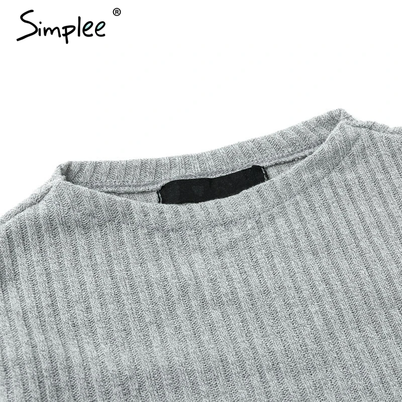 Женское зимнее длинное платье свитер Simplee сексуальное облегающее вязаное стрейч