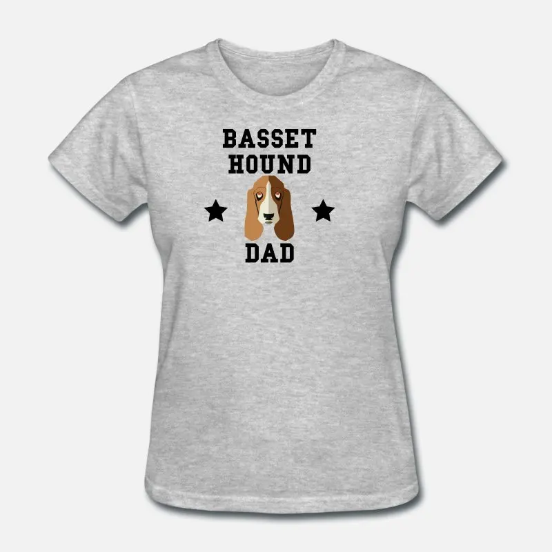Women-Gray Новинка Basset, Мужская футболка с собачкой, с круглым вырезом, хипстерская футболка для мужчин, s размера плюс S-5xl, уличная одежда в стиле хип-хоп - Цвет: Women-Gray