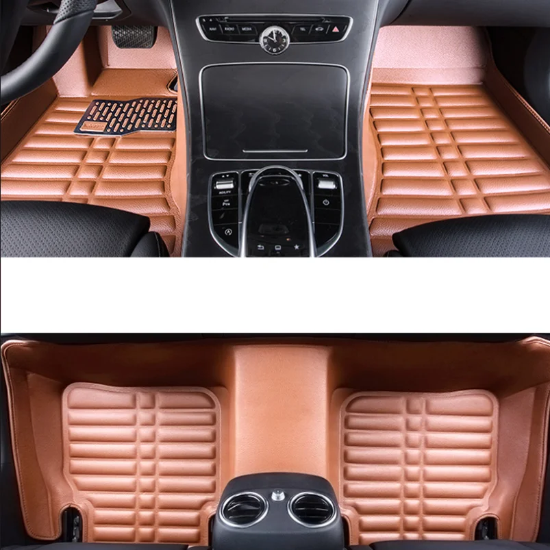 Кожаный Автомобильный Коврик для volkswagen touran 2004 2005 2006 2007 2008 2009 2010 аксессуары для интерьера