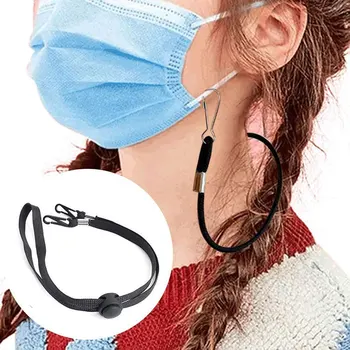 

5PCS Comfortable Breathing Bracket with 5 Adjustable Length Lanyard Set Protective Face Cover can CSV