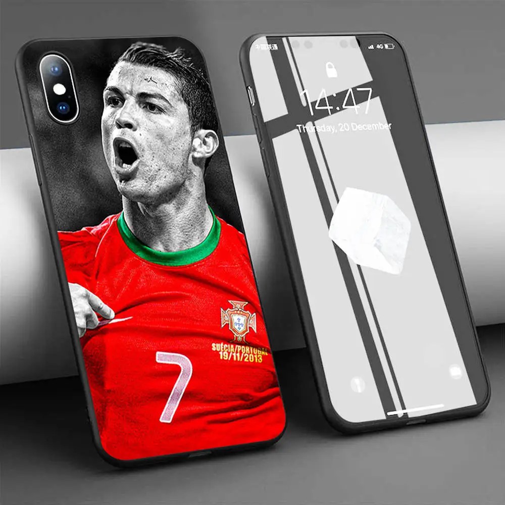 Чехол для телефона с криштиану роналду мягкий силиконовый чехол iPhone 11 Pro Max X 5S 6 6S XR