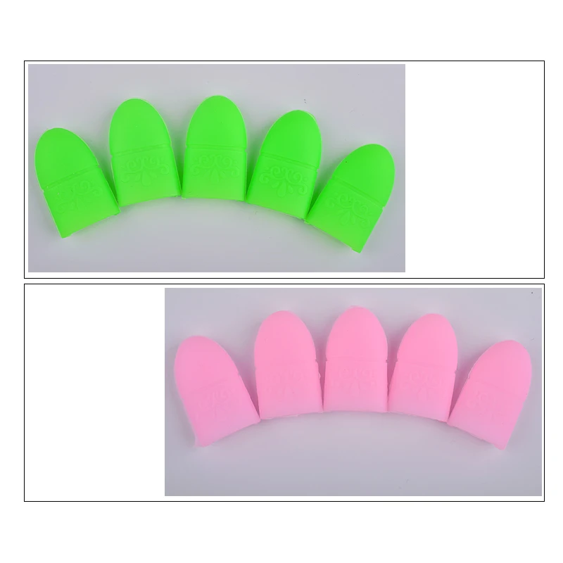 Nail Polish Remover Gel Debonder 5Pcs Wearable Soakers Pad Holder Reusable Silicone