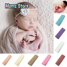 Реквизит для фотосъемки новорожденных аксессуары для упаковки фотосессии защитное одеяло для студии пеленание ребенка мягкие растягивающиеся обертывания для 50*160 см Новинка