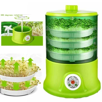 

2/3 Layers Electric Bean Sprouts Machine Household Multifunctional Available DIY Bean Sprout Automatic Cultivation Maker EU Plug