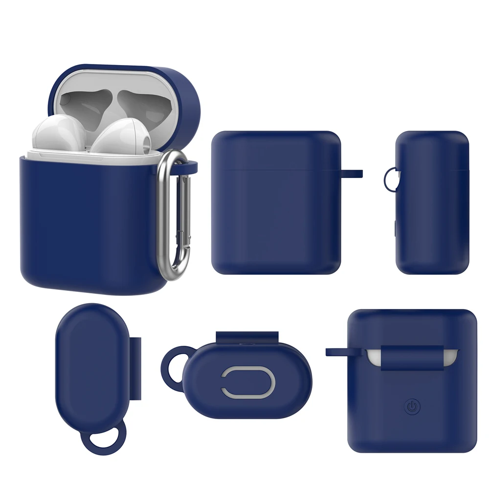 

For Huawei Freebuds 2 & Honor flypods Pro Bluetooth Wireless Headphone Case Protector Anti-fall With Carabiner Earphone Case