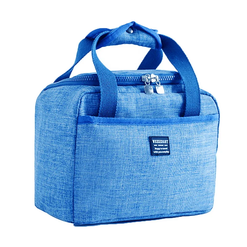 Портативная сумка для обеда, новая термоизолированная сумка для обеда, сумка-холодильник, сумка Bento, контейнер для ужина, школьные сумки для хранения еды - Цвет: E493105