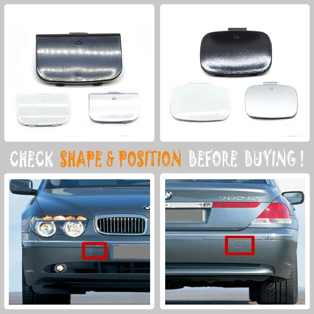 Крышка буксира для 02-05, BMW 7 серии E65, E66, 730i, 735Li, 740d, 745i, 760i, 740Li, 745Li, 745LiS, 750Li, 760Li, 760LiS, передняя и задняя Крышка буксира для 02-05, BMW 7 серии E65, E66, 730i, 735Li, 740d, 745i, 760i, 740Li, 745Li, 745LiS, 750Li, 760Li, 760LiS, передняя и задняя