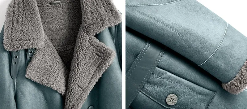 Осень Зима овчина австралийская шерсть длинное пальто для мужчин бренд мода двубортный свободный натуральный мех кашемир пальто размера плюс