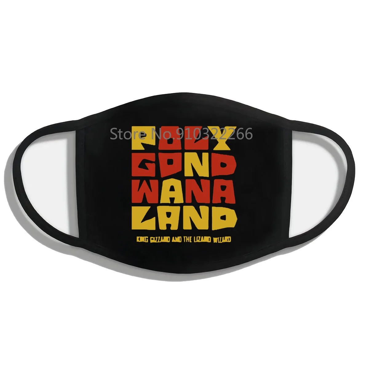 Маска King Gizzard and the ящерица Wizard Polygondwanaland Черная Мужская брендовая маска для