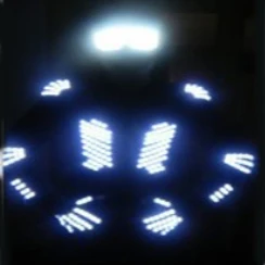 Led Suit Для мужчин светильник вверх куртка, перчатка очки модные Ds костюм Led Экипировка Одежда Led костюм - Цвет: Led Suit