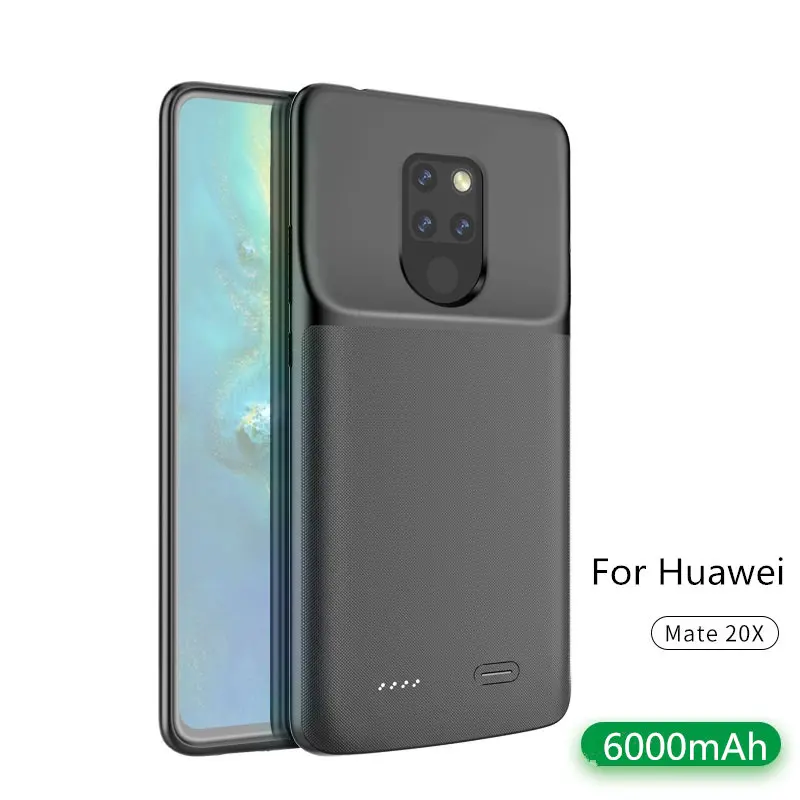 New Arrival 6000mAh External Backup Battery For Huawei Mate 20X Power Bank Case with Anti Fingerprint Soft Edge Cover
