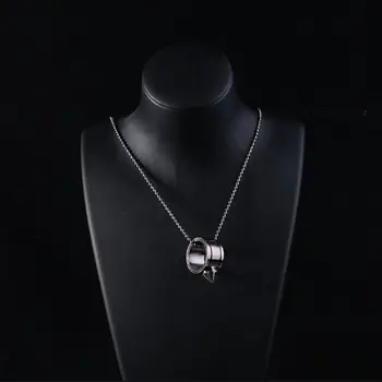 

Tungsten Steel Self Defense Supplies Ring Women Men Safety Survival Finger Ring with Chain Tool