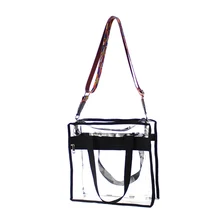 1 шт., сумка на плечо, большая вместительность, модная прозрачная сумка через плечо, сумка для хранения, сумка для плавания, спорта, путешествий