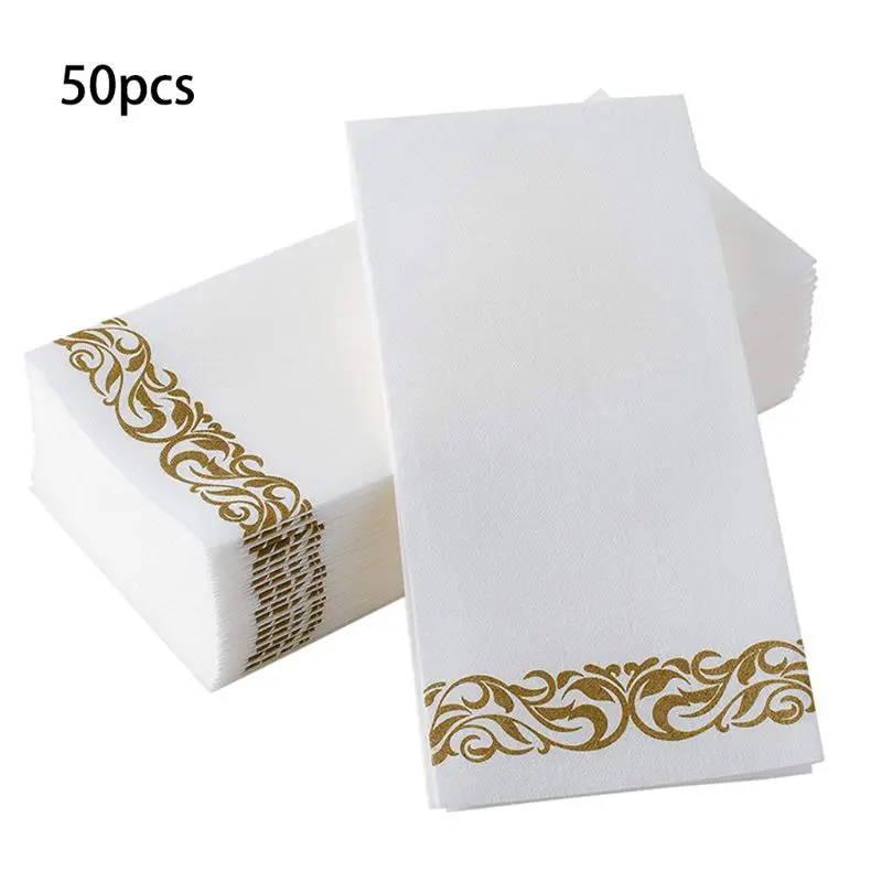 Одноразовые полотенца для рук и декоративные салфетки для ванной комнаты | мягкое и Впитывающее белье-бумажные полотенца для гостей для кухни